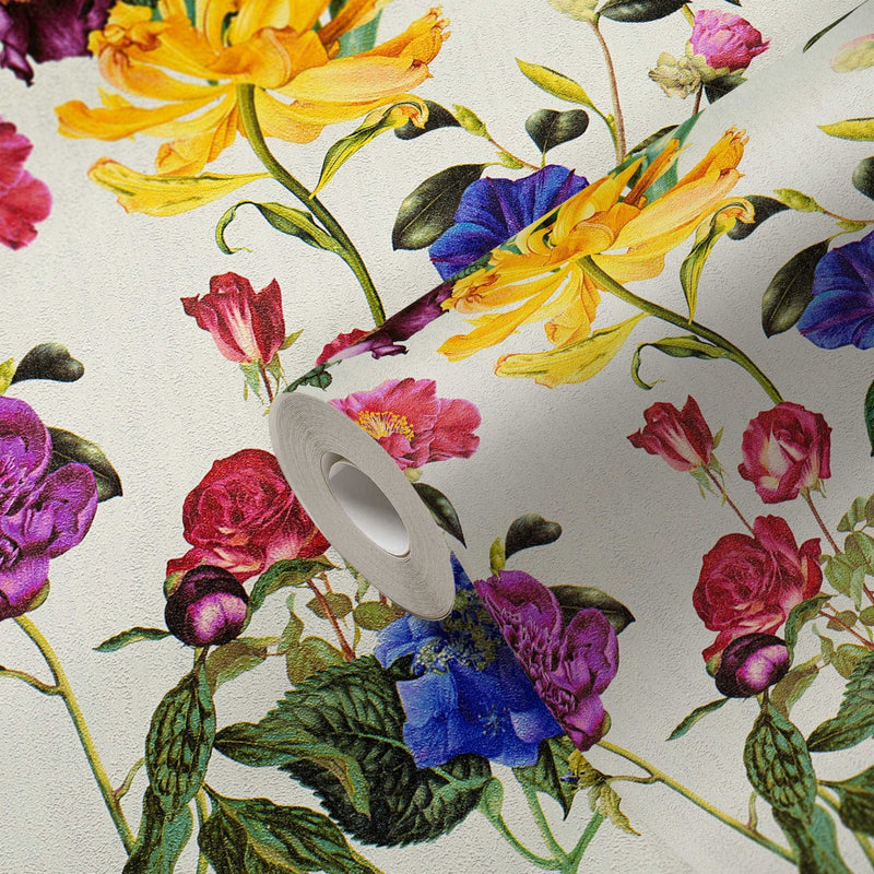 Tapetes ar ziedu rakstu spilgtās krāsās, 1331161 AS Creation