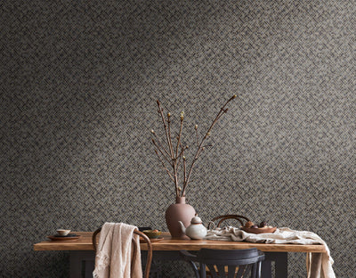 Art Deco wallpaper in black and gold with glitter effect, 1366271 AS Creation