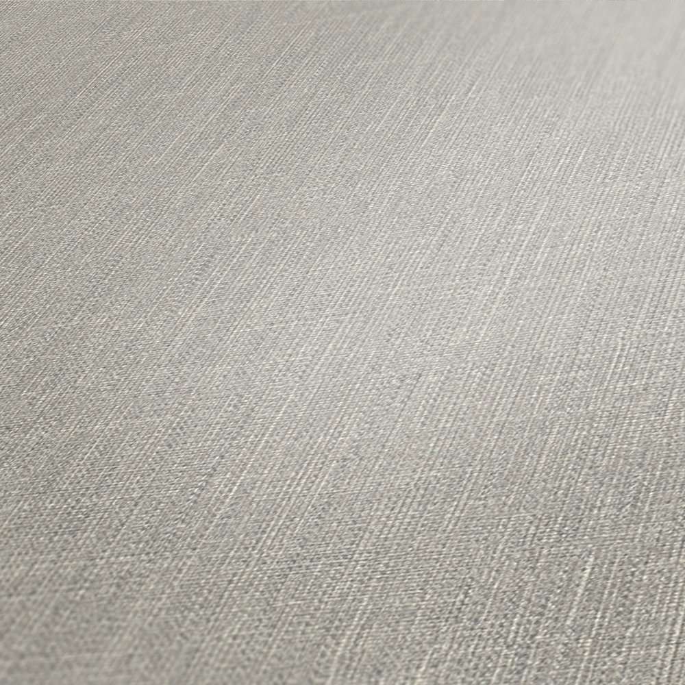 Tapetes ar tekstilmateriāla struktūru - gaiši pelēkas AS 369226 AS Creation
