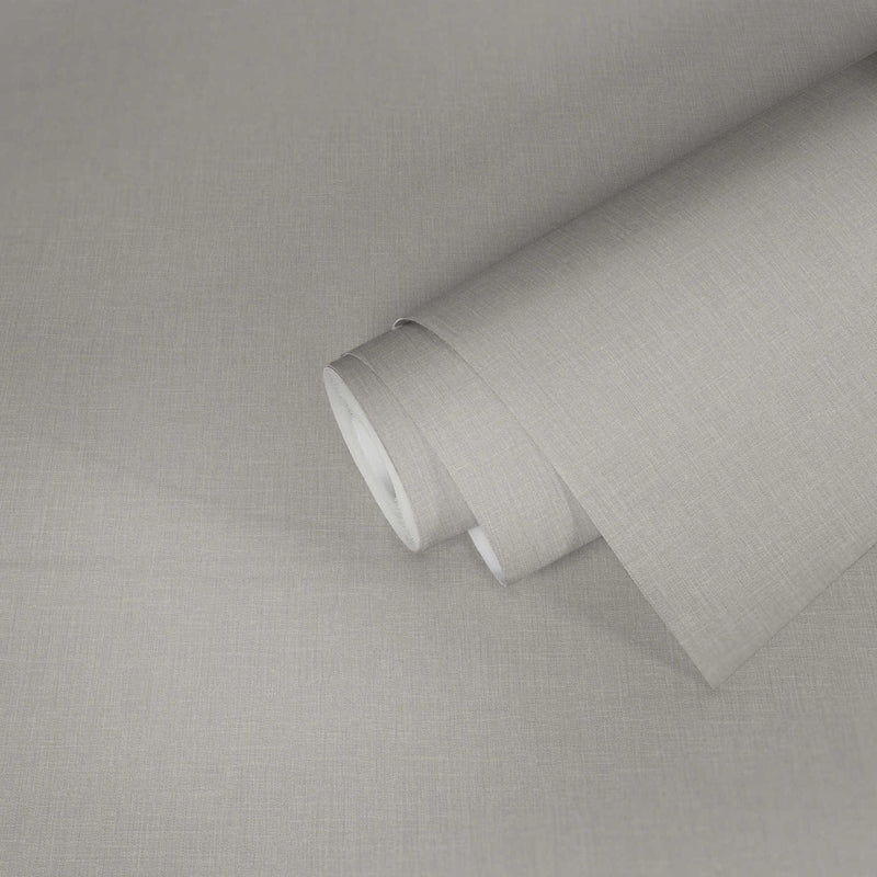 Gray wallpaper with textile look and textured pattern AS 369255 AS Creation