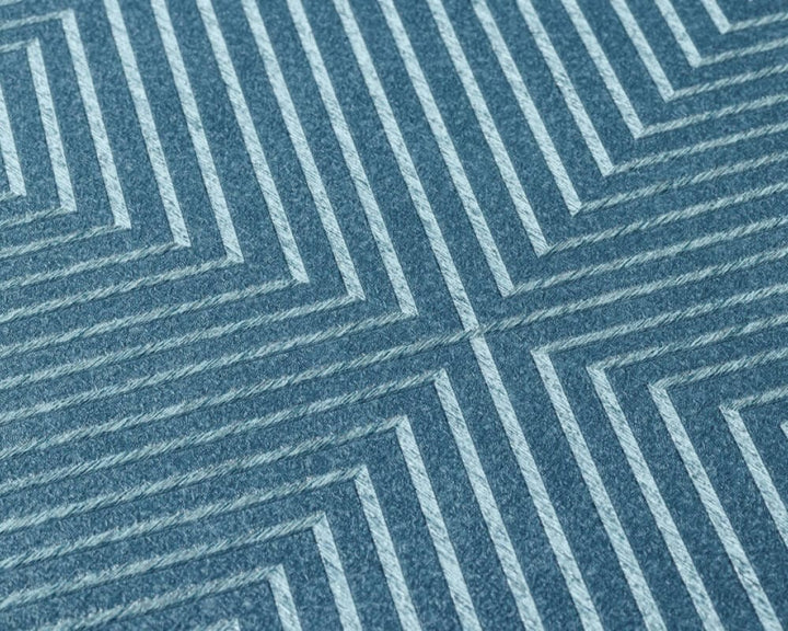 Tapetes ar grafiskau dizainu, skandināvu stils - zilas AS 369264 AS Creation