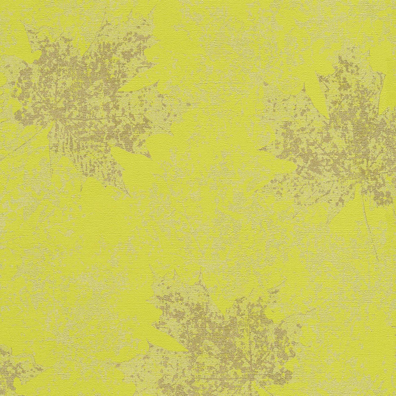 Zaļas tapetes ar lapam guļaimistabai AS Creation 32264-2 AS Creation