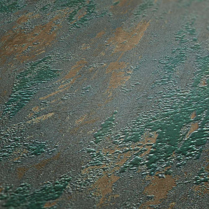 Tapetes ar novecojošo efektu  brūns, zaļš, metālisks  AS 326512 AS Creation
