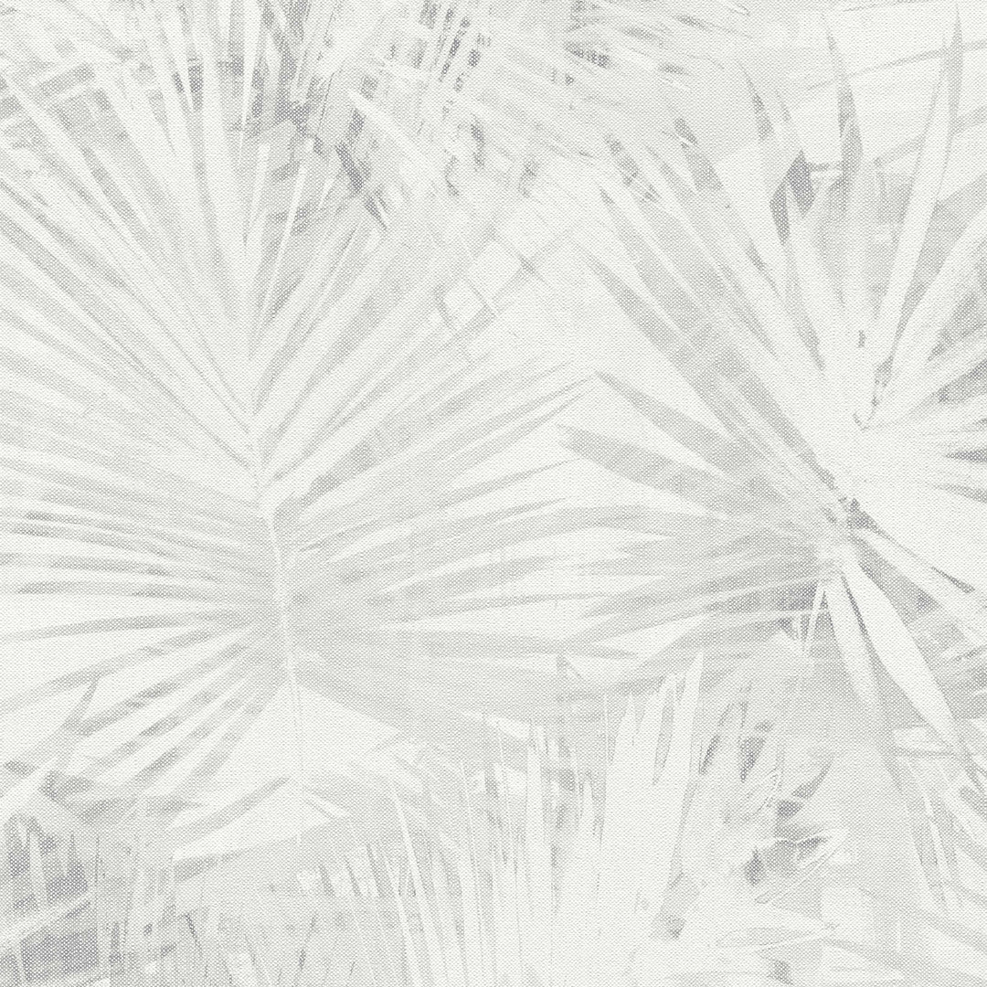 Tapetes ar palmu lapām pelēkā krāsā AS Creation 363851 AS Creation