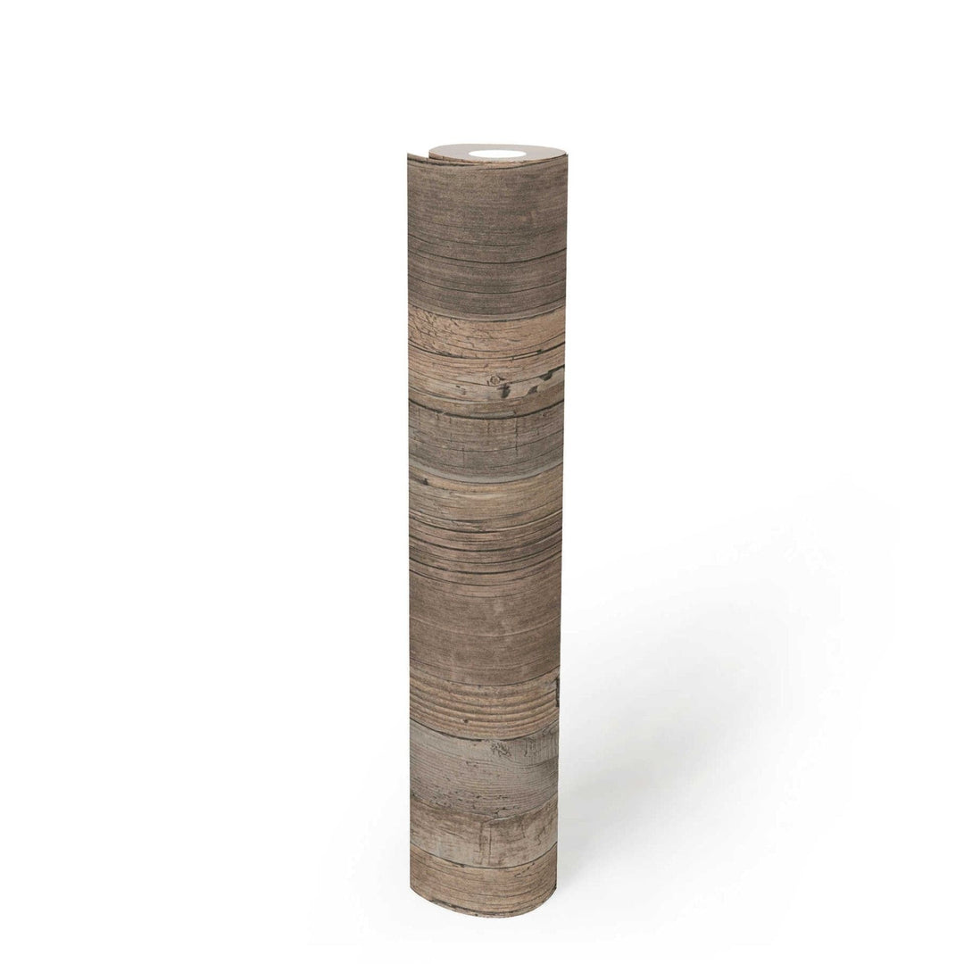 Tapetes AS Creation ar koka imitāciju 95405-3 brūnā krāsā AS Creation