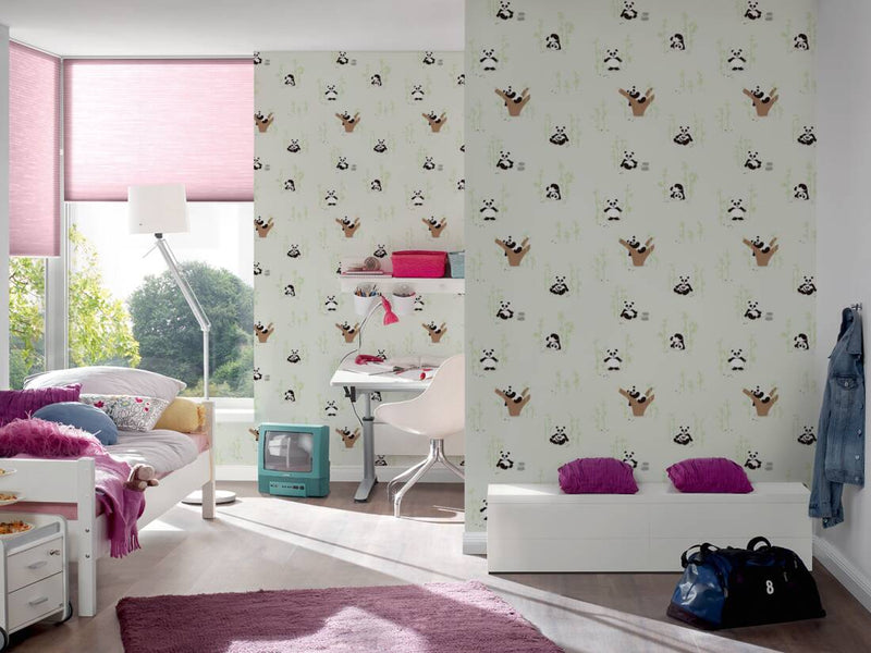 Wallpaper for nursery with pandas AS Creation 1350755 Without PVC AS Creation