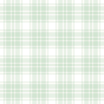 Wallpaper for children's room with tartan pattern - green 1350446 Without PVC AS Creation