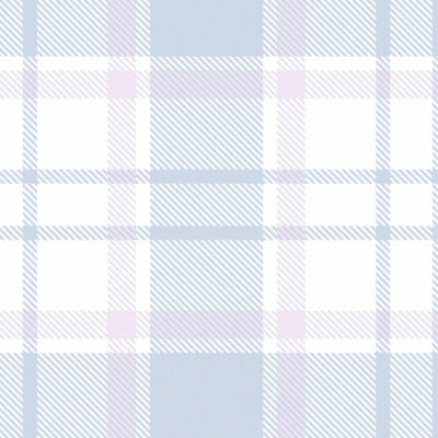 Tapetti lastenhuoneeseen tartan-kuviolla - sininen 1350450 Ilman PVC:tä AS Creation