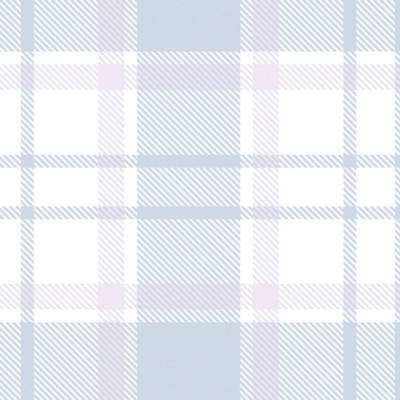 Tapetti lastenhuoneeseen tartan-kuviolla - sininen 1350450 Ilman PVC:tä AS Creation