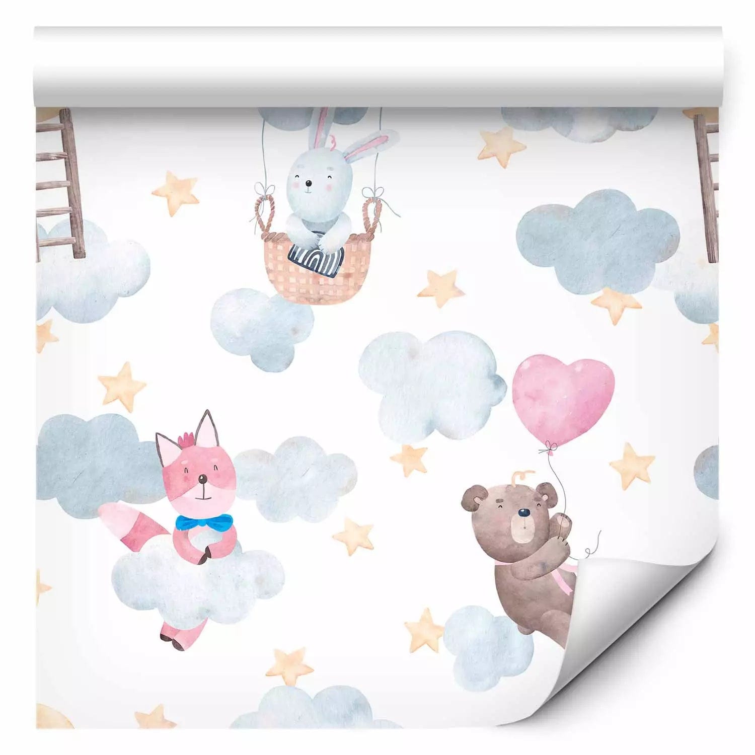 Tapetes bērnu istabai, ar dzīvniekiem - Pasaku debesis, (0,5x10m) G ART