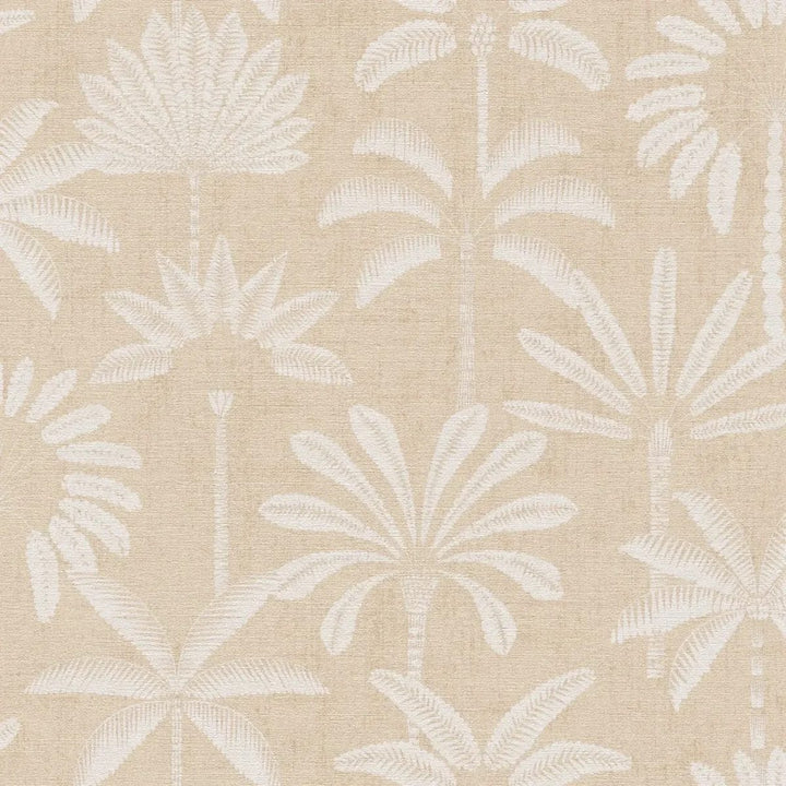 Bēšas Stilizētu Palmu Tapetes (3012117) AS Creation