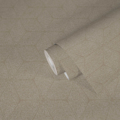 Wallpaper in natural beige, 1373377 AS Creation