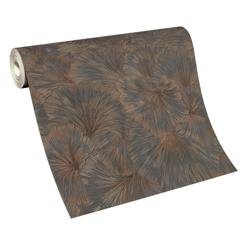 Wallpaper Erismann - gently intertwined leaves in brinzen/black, 3752043 Erismann