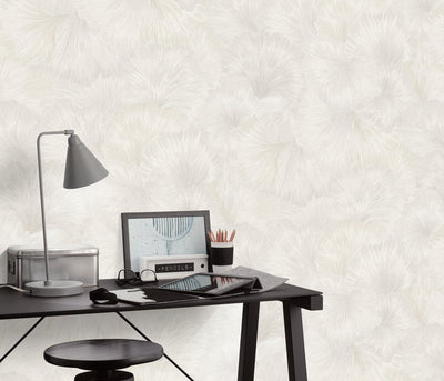 Wallpaper Erismann - delicately intertwined leaves in cream, 3752016 Erismann