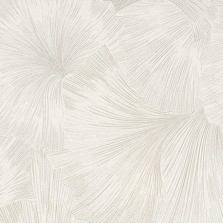 Tapetes Erismann - maigi savijušās lapas krēmkrāsā, 1037326 Erismann