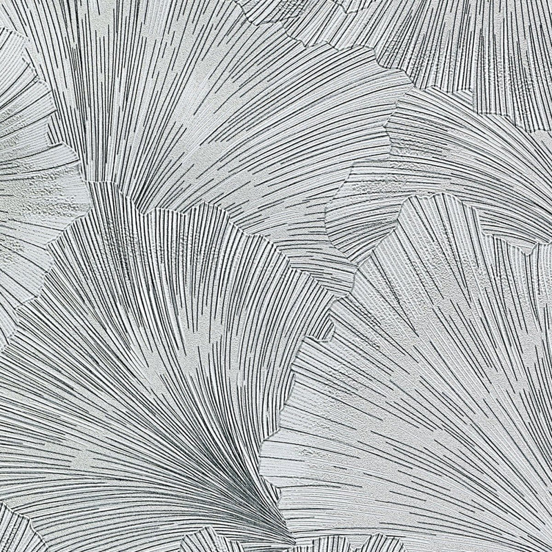 Wallpaper Erismann - gently intertwined leaves in grey, 3751776 Erismann