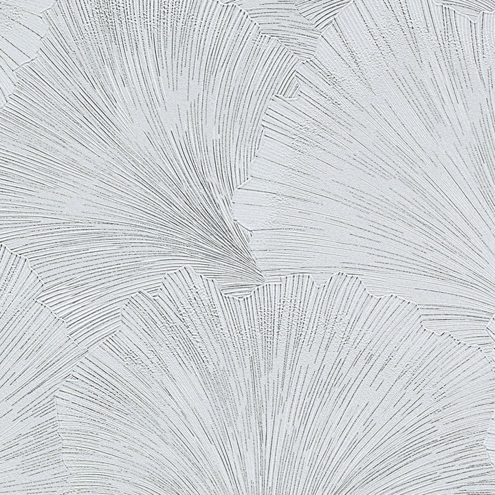 Tapetes Erismann - maigi savijušās lapas sudrabā/pelēkā krāsā, 1037331 Erismann