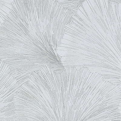 Wallpaper Erismann - gently intertwined leaves in silver/grey, 3752023 Erismann