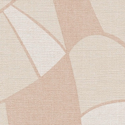 Geometric wallpaper - beige, cream, 1373424 AS Creation