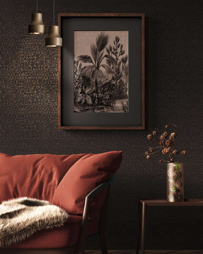 Wallpaper in black with gold elements, 1373414 AS Creation