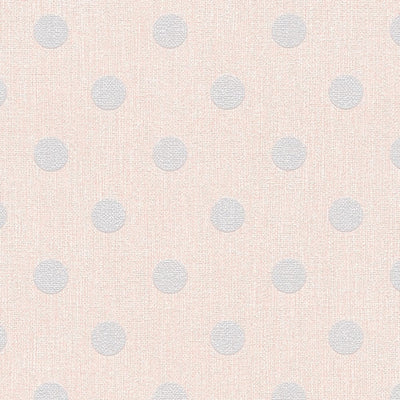 Taustakuva Polka dotswith kuvioitu kuvio - vaaleanpunainen ja harmaa, 361481 AS Creation