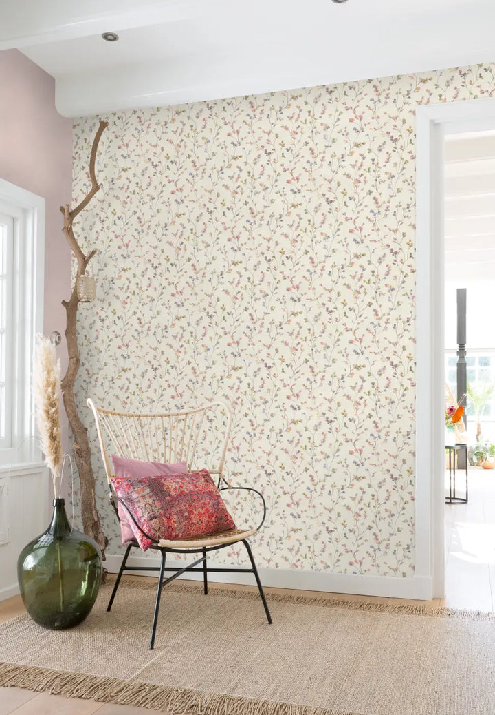 RASCH Wallpaper 2510303 | Botanical motif in warm earth tones