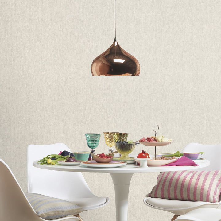 Tapetes RASCH 2244611 | Pelēkbēšs (greige) tonis ar elegantu mirdzumu