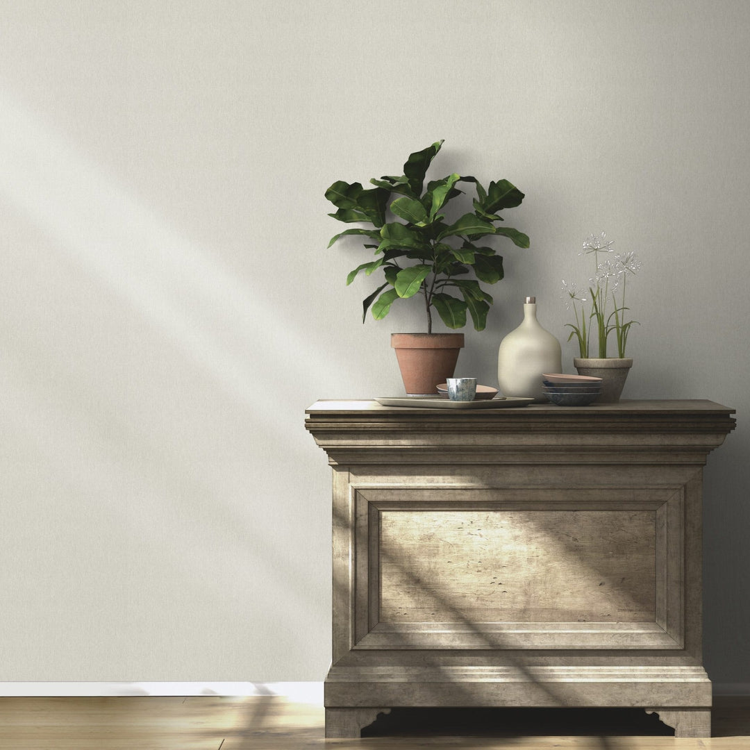 RASCH Wallpaper 2030461 | Ivory shade with a textile texture
