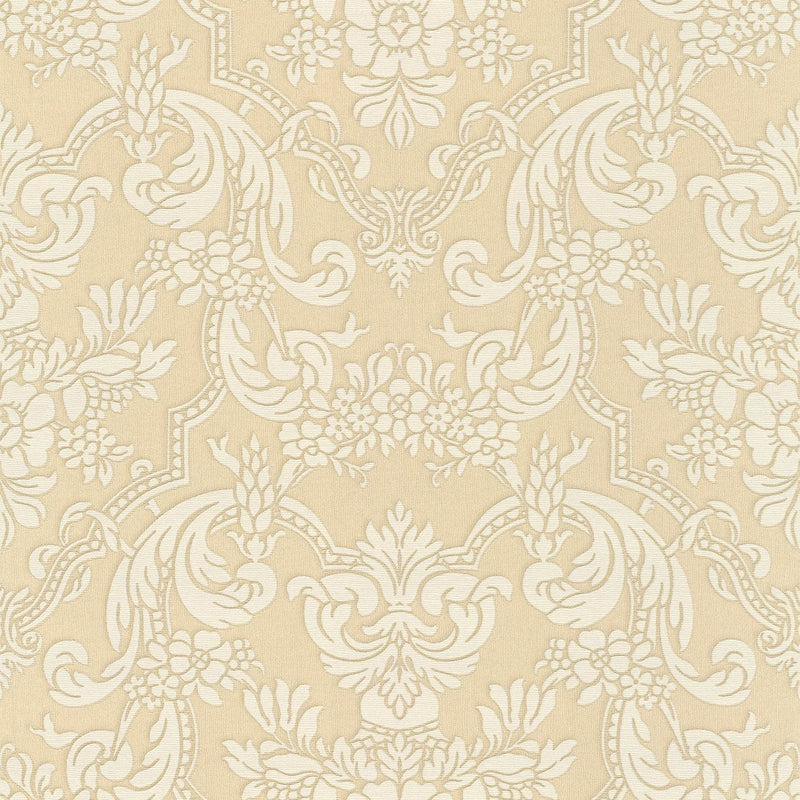 RASCH wallpaper with classic ornaments in warm colours, 2132372 RASCH