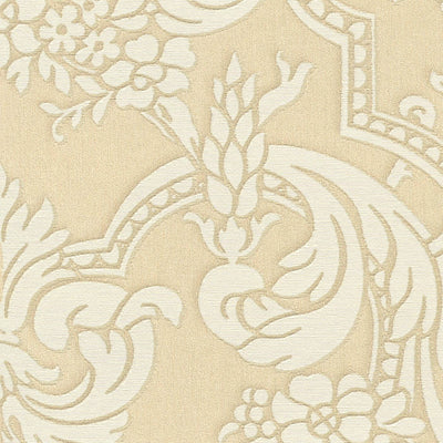 RASCH wallpaper with classic ornaments in warm colours, 2132372 RASCH