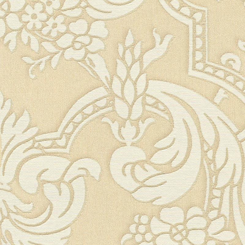 RASCH šiltų spalvų tapetai su klasikiniais ornamentais, 2132372 RASCH