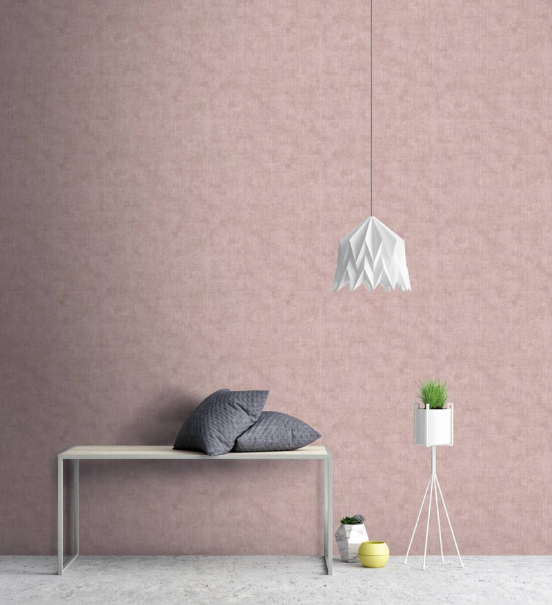 Wallpaper pink with gold line pattern, 1366247 AS Creation