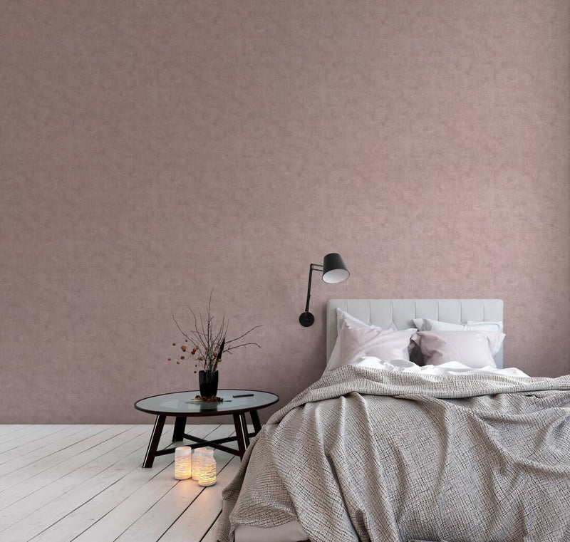 Wallpaper pink with gold line pattern, 1366247 AS Creation