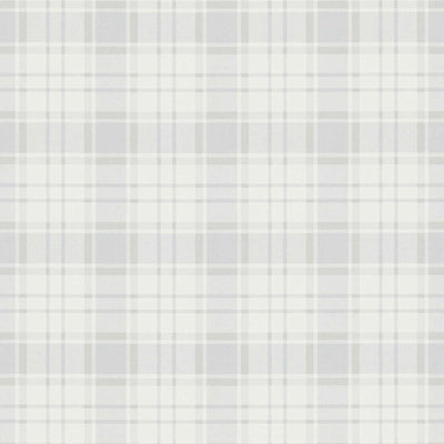 Wallpapers in plaid and country: grey, white- 1373102 AS Creation