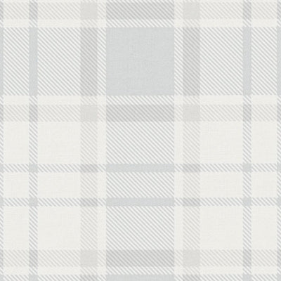 Wallpapers in plaid and country: grey, white- 1373102 AS Creation