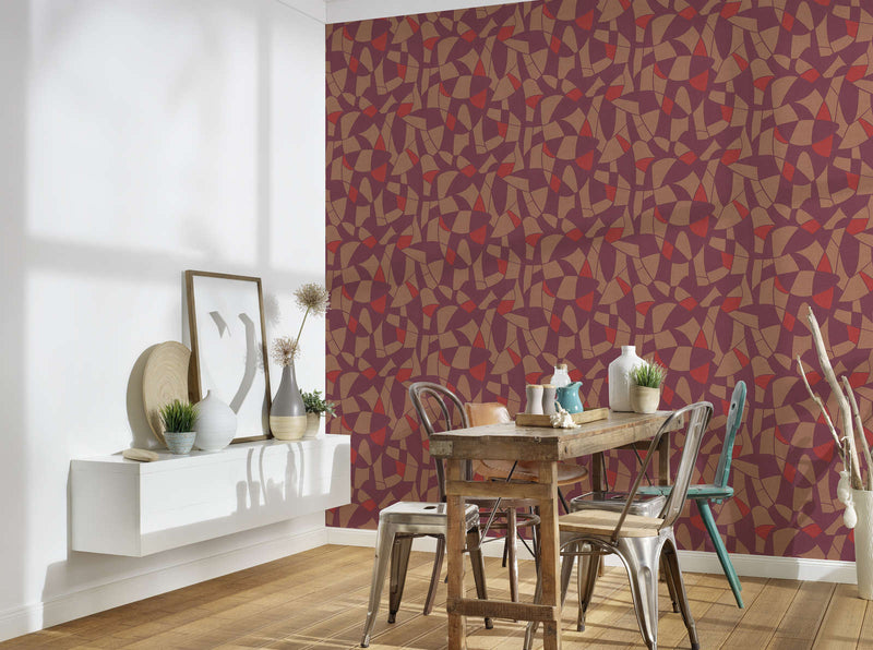 Wallpaper in dark colours with abstract pattern, 1373423 AS Creation