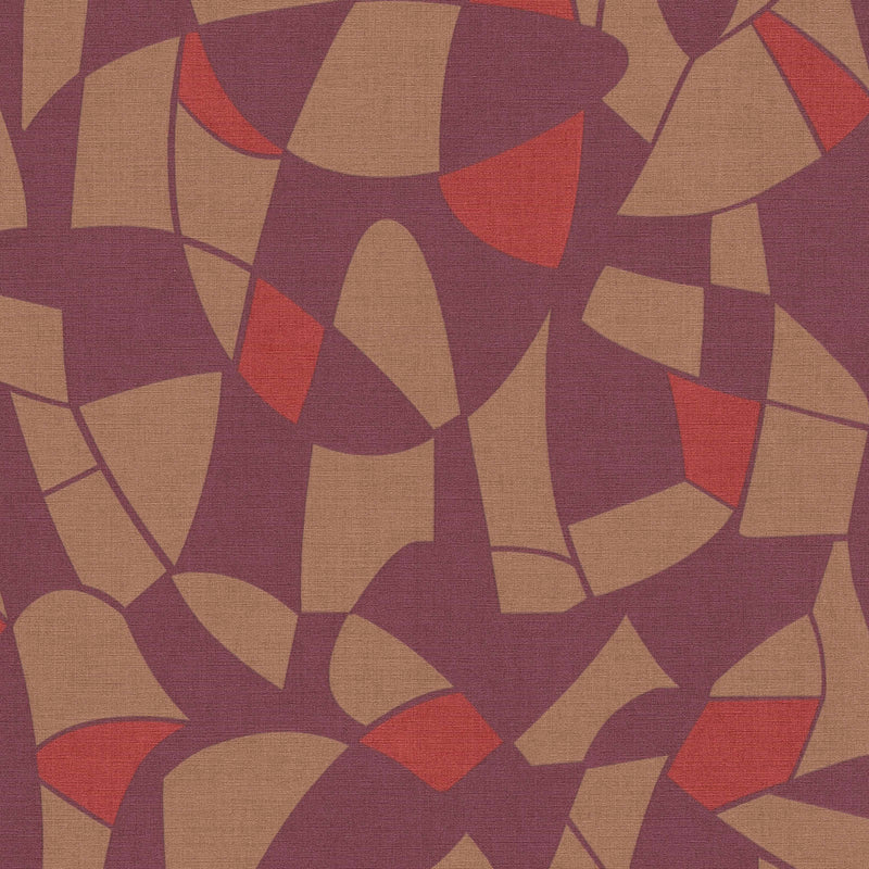 Wallpaper in dark colours with abstract pattern, 1373423 AS Creation