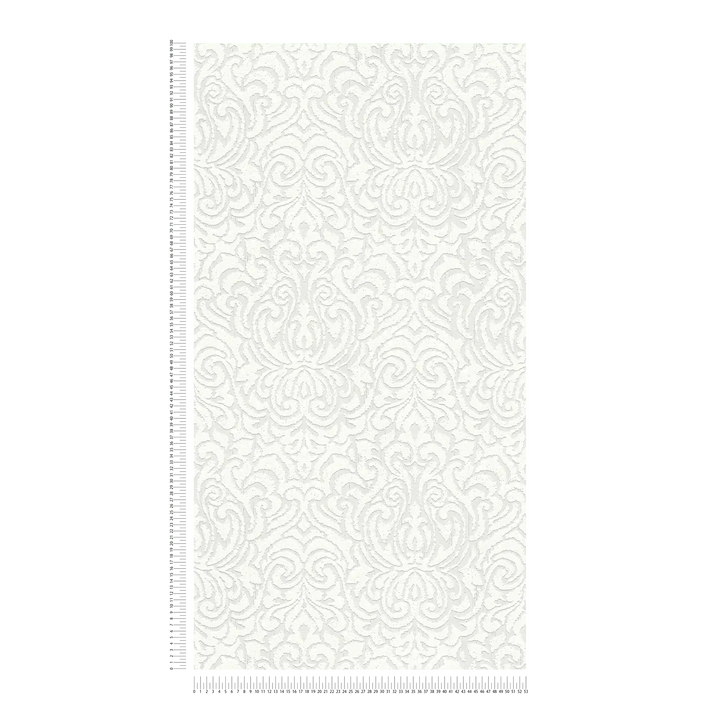 Klasiskas tekstila tapetes AS Creation 96193-2 balt krāsā AS Creation