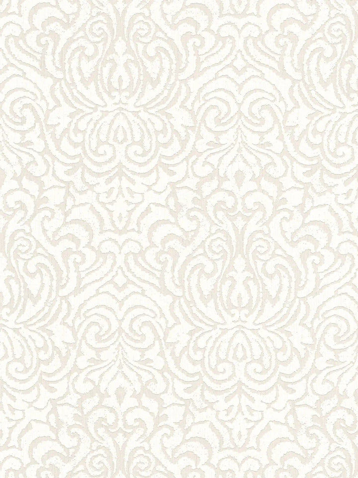 Tekstila tapetes ar ornamentu vintāžas stilā - krēmkrāsā, 961935 AS Creation