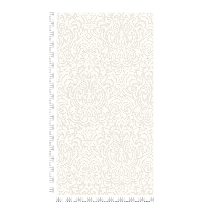 Tekstila tapetes ar ornamentu vintāžas stilā - krēmkrāsā, 961935 AS Creation