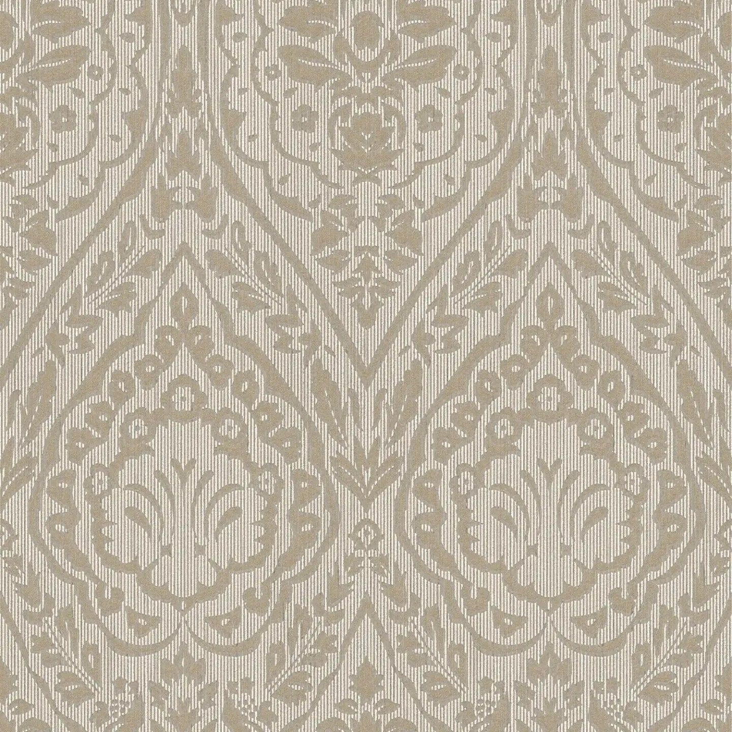 Tekstila tapetes ar klasisku rakstu AS Creation 96195-6 brūnā krāsā AS Creation