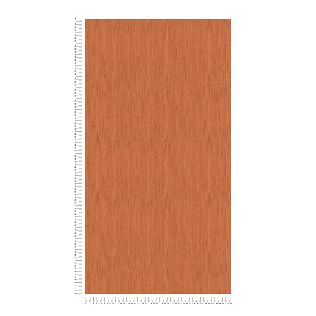Vienkrāsainas tekstila tapetes AS Creation 96854-8 oranžā krāsā AS Creation