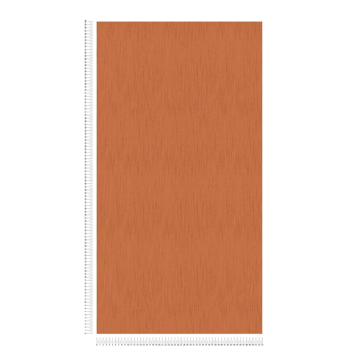 Vienkrāsainas tekstila tapetes AS Creation 96854-8 oranžā krāsā AS Creation