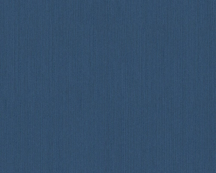 Vienkrāsainas tekstila tapetes AS Creation 96855-5 zilā krāsā AS Creation
