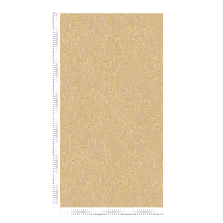 Tekstila tapetes ar klasisku ornamentu zeltā toņos -  306594 AS Creation