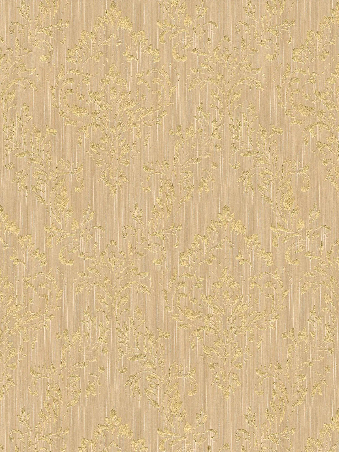 Tekstila tapetes ar klasisku ornamentu zeltā toņos -  306594 AS Creation