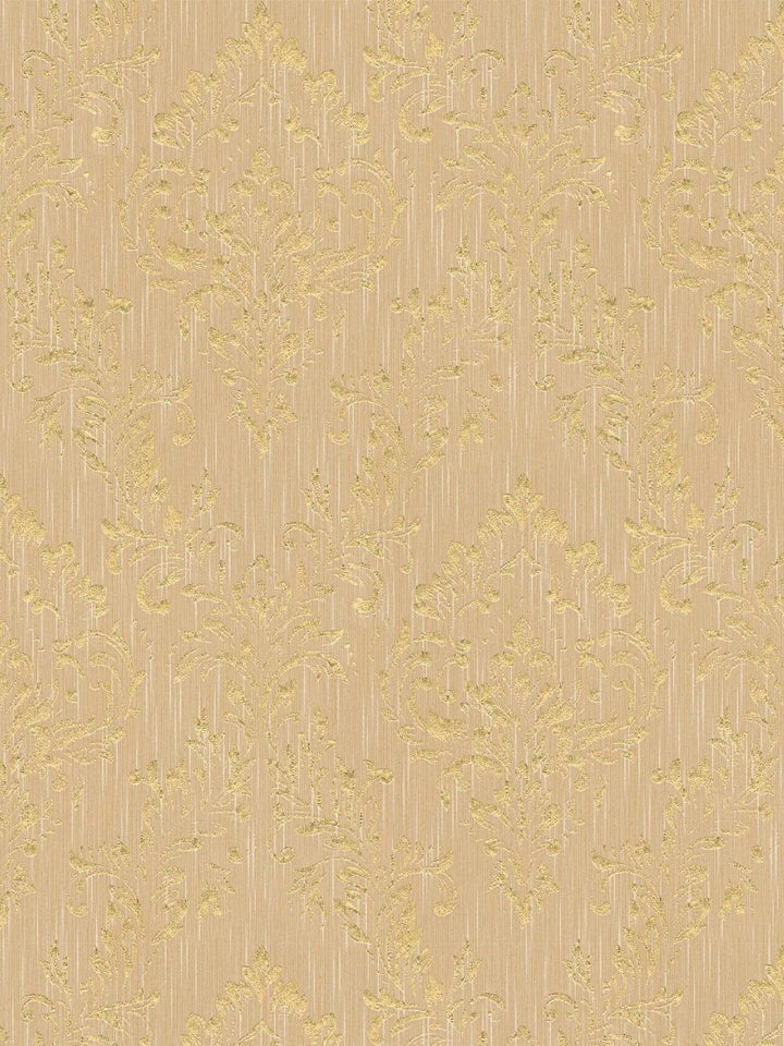 Tekstila tapetes ar klasisku ornamentu zeltā toņos -  306594 AS Creation