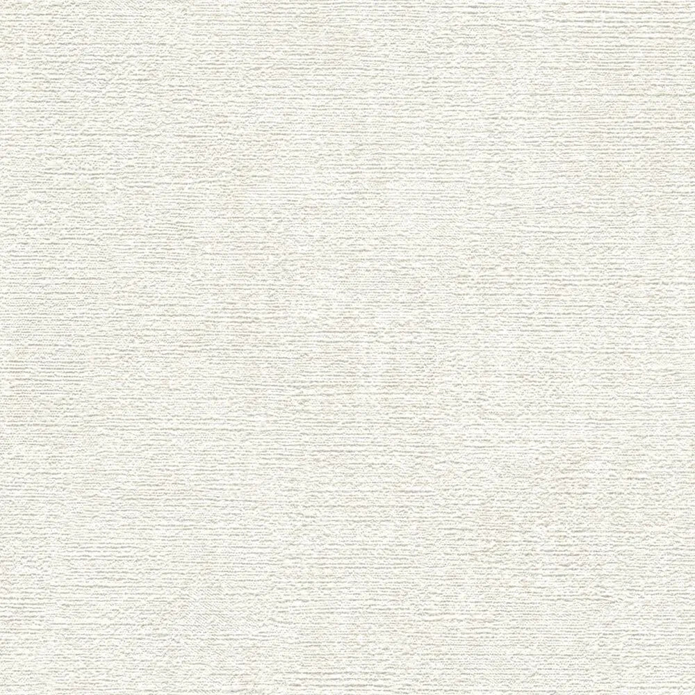 Stambiu planu: kreminės ir baltos tekstūros tapetai su tekstiliniu paviršiumi. SKU: 3010601, AS Creation.