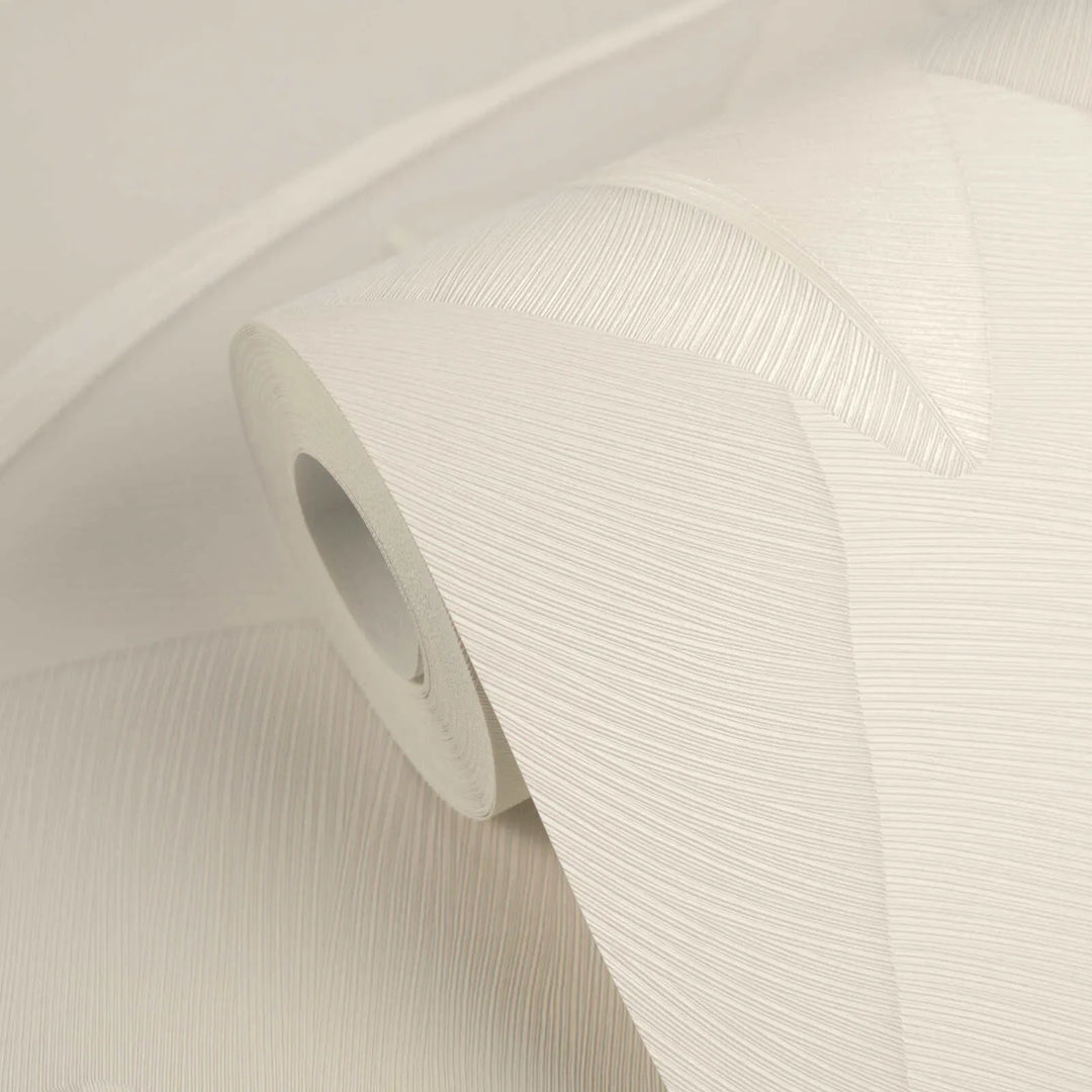 Tapetes ar abstraktu dabas un lapu motīvu - balta, krēmkrāsa - 3007574 AS Creation