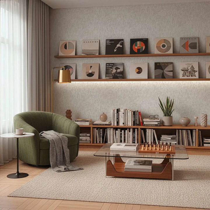 Tapetes ar dabisku sienu paneļu izskatu - gaiši pelēkps toņos, 3007103 AS Creation